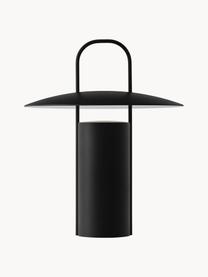 Lampa stołowa LED z funkcją przyciemniania Ray, Metal powlekany, Czarny, Ø 22 x W 24 cm