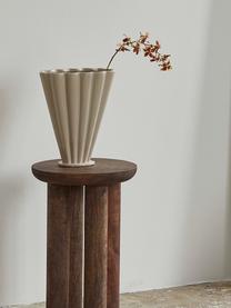 Keramische vasen Colla, H 28 cm, 2 stuks, Keramiek, Beige, B 25 x H 28 cm