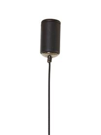 Lámpara de techo grande LED regulable Lilt, Pantalla: metal recubierto, Anclaje: metal recubierto, Cable: cubierto en tela, Negro, An 115 x Al 10 cm