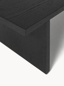 Mesa de centro de madera Toni, Tablero de fibras de densidad media (MDF) chapado en madera de roble pintado

Este producto está hecho de madera de origen sostenible y con certificación FSC®., Chapa de roble pintada en negro, An 120 x Al 25 cm