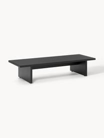 Niedriger Holz-Couchtisch Dako, Schwarz, B 120 x H 25 cm