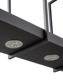 Lámpara de techo LED Tray, estilo industrial, Pantalla: metal pintado, Anclaje: metal pintado, Cable: plástico, Negro, An 80 x Al 50 cm