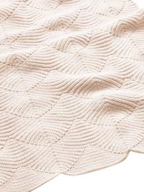 Detská mäkká deka z organickej bavlny Scallop, 100 % organická bavlna, certifikát GOTS, Svetloružová, D 100 x Š 80 cm