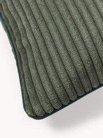 Corduroy kussenhoes Kylen, Corduroy (90% polyester, 10% nylon) 

Het materiaal dat in dit product is gebruikt, is getest op schadelijke stoffen en gecertificeerd volgens STANDARD 100 door OEKO-TEX®, 21.HCN.84376., Olijfgroen, B 30 x L 50 cm