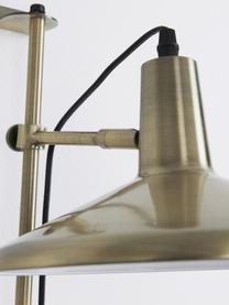 Große Höhenverstellbare Wandleuchte Twiss mit Stecker, Lampenschirm: Metall, lackiert, Messingfarben, T 40 x H 50 cm