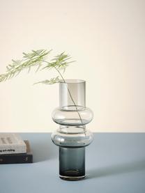 Vase verre gris Bulan, Verre, Gris, Ø 13 x haut. 30 cm