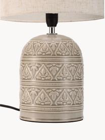 Tischlampe Tender Pearl, Lampenschirm: Stoff, Cremeweiss, Greige, Ø 23 x H 36 cm