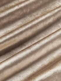Sametový povlak na polštář Seraphina, Samet (51 % bavlna, 49 % viskóza), Taupe, bílá, Š 50 cm, D 50 cm
