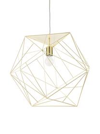 Design hanglamp Cape Town, Lampenkap: edelstaal, vermessingd, Baldakijn: metaal, Messingkleurig, Ø 51 x H 45 cm