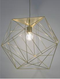 Design hanglamp Cape Town, Lampenkap: edelstaal, vermessingd, Baldakijn: metaal, Messingkleurig, Ø 51 x H 45 cm