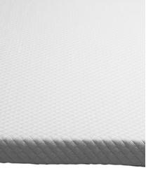 Viscoelastische Memory-Foam Matratzenauflage Premium, Bezug: 60 % Polyester, 40 % Visk, Weiß, 200 x 200 cm