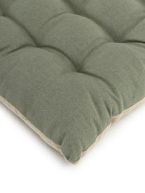 Oboustranný podsedák na židli Duo, Khaki, světle béžová, Š 40 cm, D 40 cm