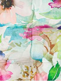 Outdoor stoelkussen Painted Flower met aquarel print, 100% polyester, Multicolour, 40 x 40 cm