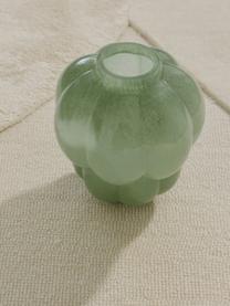Skleněná váza Uva, V 22 cm, Sklo, Šalvějově zelená, Ø 20 cm, V 22 cm
