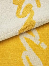 Telo mare con scritta Creating Memories, 100% cotone, certificato GOTS
Qualità media, 450 g/m², Giallo, Larg. 80 x Lung. 180 cm