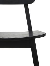 Chaise en bois noir Akina, 2 pièces, Noir, larg. 45 x haut. 86 cm