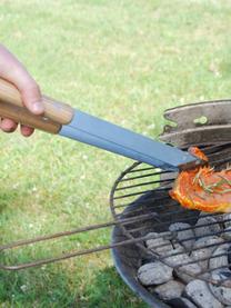 Set de cubiertos de barbacoa Oli, 5 pzas., Bolsa: plástico, Acero inoxidable, ceniza, Set de diferentes tamaños