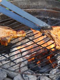 Set de cubiertos de barbacoa Oli, 5 pzas., Bolsa: plástico, Acero inoxidable, ceniza, Set de diferentes tamaños