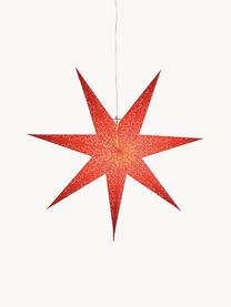 Estrella luminosa de papel Dot, Cable: plástico, Rojo, Ø 70 cm