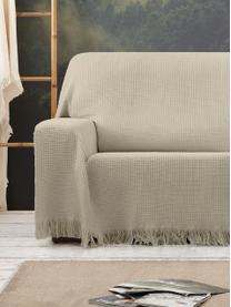 Wielofunkcyjna narzuta na sofę Amazonas, 80% bawełna, 20% inne włókna, Szarozielony, S 230 x D 260 cm