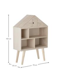Domek dla lalek z drewna paulownia Berndt, Drewno paulownia, drewno warstwowe, drewno sosnowe, Brązowy, S 70 x W 105 cm