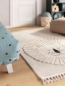 Dětský koberec se střapci a různou výškou povrchu Momo, 100 % polyester, Světle béžové odstíny, Š 90 cm, D 130 cm (velikost XS)