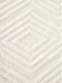 Tapis rond en coton Ziggy, 100 % coton, Blanc crème, Ø 120 cm (taille S)