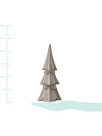 Deko-Objekt Serafina Christmas Tree, Polyresin, Hellgrau, Ø 10 x H 23 cm