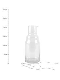 Wasserkaraffe Wadi mit Glas, 800 ml, 2er-Set, Glas, Transparent, H 21 cm , 800 ml