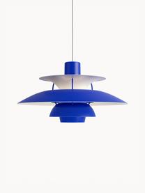 Lámpara de techo PH 5, tamaños diferentes, Cable: cubierto en tela, Azul real, Ø 50 x Al 27 cm