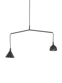 Lampa wisząca z metalu Cast, Czarny, S 66 x W 32 cm