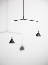 Suspension industrielle noire Cast, Noir