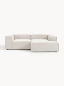 Modulares Ecksofa Lennon aus Bouclé, Bezug: Bouclé (100 % Polyester) , Gestell: Massives Kiefernholz, Spe, Bouclé Off White, B 238 x T 180 cm, Eckteil links