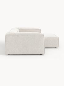 Modulares Ecksofa Lennon aus Bouclé, Bezug: Bouclé (100 % Polyester) , Gestell: Massives Kiefernholz, Spe, Bouclé Off White, B 238 x T 180 cm, Eckteil links