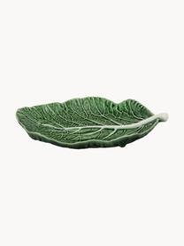 Ręcznie malowany półmisek Cabbage, Kamionka, Ciemny zielony, S 25 x G 17 cm