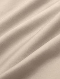 Drap-housse satin de coton bio beige Premium, Taupe, 90 x 200 cm