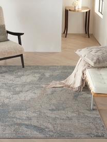 Alfombra Rustic, Parte superior: 51% polipropileno, 49% po, Reverso: látex, Gris, azul, beige, An 240 x L 320 cm (Tamaño L)