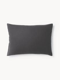 Funda de almohada de franela Biba, Gris oscuro, An 45 x L 110 cm