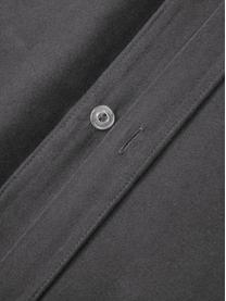 Funda de almohada de franela Biba, Gris oscuro, An 45 x L 110 cm