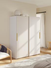 Modularer Schwebetürenschrank Simone, 150 cm Breite, mehrere Varianten, Korpus: Spanplatte, melaminbeschi, Holz, Hellbeige, Basic Interior, B 150 x H 200 cm