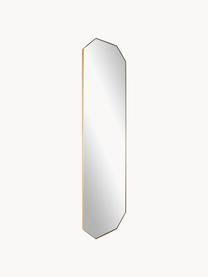 Specchio angolare da parete Isabella, Cornice: metallo, Superficie dello specchio: lastra di vetro, Retro: pannello di fibra a media, Dorato, Larg. 40 x Alt. 140 cm