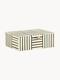 Škatuľka na bižutériu Neoma, Čierna, lomená biela, Š 20 x V 7 cm