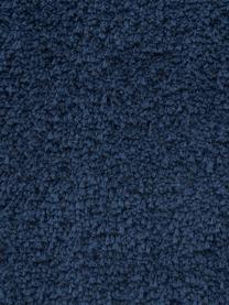 Tapis rond moelleux à poils longs Leighton, Bleu foncé, Ø 120 cm (taille S)