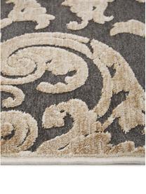 Viskózový koberec ve vintage stylu Marigot, Šedá, krémová