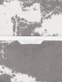 Handtuch Malin in verschiedenen Größen, mit Marmor-Print, Grau, Cremeweiß, Duschtuch, B 70 x L 140 cm