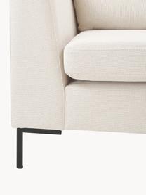 Ecksofa Luna, Bezug: 100 % Polyester, Oeko-Tex, Gestell: Massives Buchenholz, Schi, Webstoff Off White, B 280 x T 184 cm, Eckteil rechts