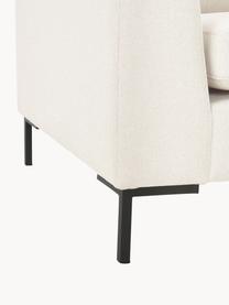 Canapé d'angle Luna, Tissu blanc crème, larg. 280 x prof. 184 cm, méridienne à droite
