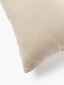 Housse de coussin 50x50 avec motif abstrait Kobe, Blanc cassé, beige, terracotta, larg. 50 x long. 50