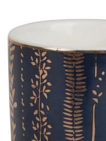 Tasse espresso porcelaine Veg-Gold avec sous-tasses, 8 élém., Rose, bleu