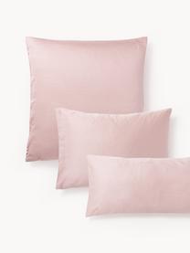 Taie d'oreiller en satin de coton Comfort, Vieux rose, larg. 50 x long. 70 cm